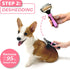 Dog Brush and Cat Brush with Deshedding Tool, Dematting Undercoat Brush for Dogs, Reduces Shedding Up to 95% (Pink