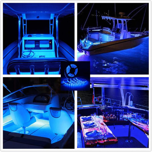 Pontoon Led Boat Lights, 12V 20FT Marine Led Strip Lights, Waterproof Boat Interior Light for Night Fishing
