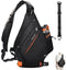 Large Crossbody Sling Bag for Men, One Shoulder Backpack, Hiking Backpack (No Water Bladder)