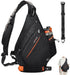 Large Crossbody Sling Bag for Men, One Shoulder Backpack, Hiking Backpack (No Water Bladder)