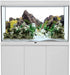 AWERT 48x20 inches Stone Aquarium Background, Aquatic Plant River Bed & Lake Fish Tank Vinyl Background