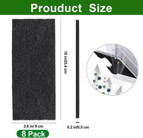 8Pcs Carbon Filters Compatible with Litter-Robot 3,Replacement Activated Charcoal Filters for Litter Box Carbon Premium Filters,Thickened and Durable,Eliminate Odor and Controls Moisture on Pet's Body