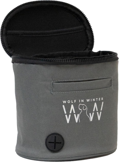 Quickdraw Dog Treat Pouch Training Bag with Poop Bag Dispenser, Clicker Holder and Waist Belt Hands-Free, Reflective