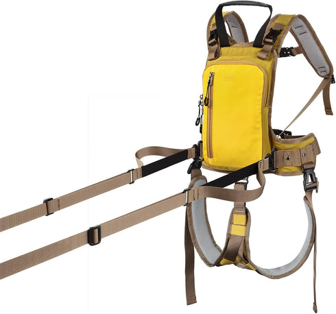 QOGIR Ski Harness for Kids, Teach Speed Control with Mini Backpack & Adjustable Seat Harness