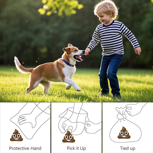 270 Count 18 DBFAIRY Dog Poop Bags, Pet Waste Bags Strong Thick, Leak Proof and Portable Poop Bags Refill Rolls