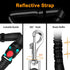 CHZUOBER 2 1 Chew Proof Dog Car Seat Belt, in Steel Cable Dog Car Accessories Headrest Restraint Dogs Car Seatbelt