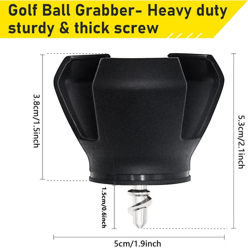 Golf Ball Picker Upper for Putter, Suction Cup Golf Ball Retriever, Grabber for End of Putter Grip, 4 Pack Assorted