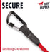 Sentry Heavy Duty Rope Dog Leash, 6 Foot with Lockable Metal Carabiner, Reflective for Safe Night Walks