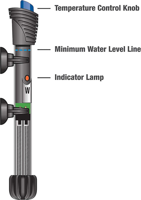 Aqueon Submersible Aquarium Heater, 300 Watts, Suitable for Up to 100 Gallons
