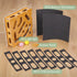 Luampo MDF Cat Nail File Enrichment Box, Scratch Puzzle with Sandpaper Surface, Stress-Free Nail Care Alternative
