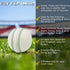 Soft Cricket Rubber Ball Set for Indoor/Outdoor Play, Junior Youth Adult Training, Durable Stitched Seams