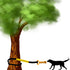 Jalousie Dog Bungee Toy, 20.35 ft Reinforced Interactive Toy with Two Replacement Rope Toys