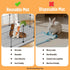 46 x32 Silicone Pet Cage Liner Mat, Small Animals Floor Bed Mat Washable & Reusable Rabbit Playpen Mat, Pet Training