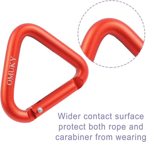 OMUKY Multicolor Carabiners Hook Clips, Camping Accessories Buckle for Outdoor Hiking Traveling
