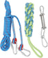 Asixxsix Spring Pole Dog Rope Toy, 16.4ft Outdoor Bungee Hanging Toy for Small Medium Large Dogs