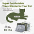 Pawaii TSA Airline Approved Soft Sided Collapsible Pet Carrier, Portable and Convenient Travel Friendly Carrier