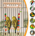 CZWESTC Natural Wood Bird Perch Swing - Cage Platform for Budgies, Cockatiels, Parakeets & Small Birds - Adjustable