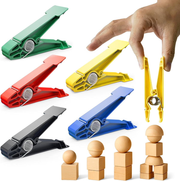 FitBeast Finger Exerciser Set 5 Resistance Clips for Hand Therapy, Grip Strength