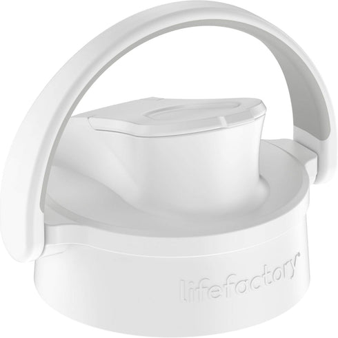 Lifefactory Active Flip Cap Accessory for 12-Ounce, 16-Ounce, 22-Ounce Glass Bottles, Optic White