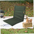 Comebachome 500g Foldable Beach Chair with Back Rest, Portable Sunbathing Recliner, Heavy Duty, Dark Green