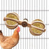 BingegePet Chicken Coop Accessories, Wooden Chicken Feeding Rotating Toys, Chicken Feeders, Enrichment Toys