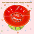 Hamiledyi 5In Elevated Wide Ceramic Cat Bowl for Food and Water, Anti Vomiting Tilted Pet Feeder Dish (Watermelon)