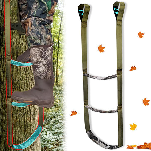 Step Climbing Aider, Camo Foot Ascender, Climbing Stick Aiders for Hunting, Tree Steps, Treestand Gear