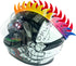 Helmet Mohawk Wig Adhesive Mohawk for Motorcycle, Bicycle, Ski, Snowboard Helmet, Cosplay Wig Silicone Hawk
