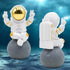 Astronaut Statue Fish Tank Decor, Resin Spaceman Small Aquarium Decorations, Cute Mini Space Figure