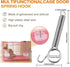 Lockable Spring Cage Latch for Pet Doors, 8.5cm, Silver