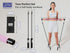 JDW Enterprises Pilates Bar Kit, 2 Standard & 2 Strong Bands for Full-Body Workout, Storage Bag Included