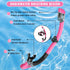 ForShine Set Swimming Packages Snorkeling Gear for Adults, Snorkel Scuba Diving mask Dry-Top, Adult Goggles w/Nose