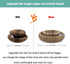Foldable Magic Organ Cat Scratching Board - Durable Recyclable Cardboard Cat Scratcher with Toy Ball