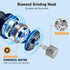 7-Speed Trimmer Dog Nail Grinder, Pet Nail with LED Light & Sponge Dust Collector, Quiet and Low-Vibration, Painless