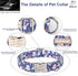 Easter Dog Collar with Egg Rabbit Design, Adjustable for Medium Dogs, Safety Metal Buckle for Small Large Boys & Girls