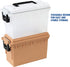 Sheffield 12635 Translucent Field Box, Ammo Storage Box for Pistol, Rifle, Shotgun, Water Resistant, Made in USA