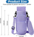 32 40 oz 2 AceTreker Water Bottle Carrier with Strap, Neoprene Water Bottle Sleeve Bag with Pockets Insulated Flask