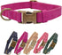 THAIN Soft Leather Dog Collar, Heavy Duty Metal Buckle Padded Adjustable Collar for Medium Large Dogs Breeds (L, Hot