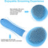 Depets Self Cleaning Slicker Brush, Dog Cat Bunny Pet Grooming Shedding Brush for Long or Short Hair