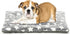 Dog Bed Mat, Reversible Crate Pad for Medium Small Dogs, Portable Soft Pet Bed Mat, Machine Washable (24-inch)