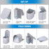 FENNIDICE 14.5'' Portable Toilet for Camping with Pop-Up Privacy Tent, Portable Potty for Adults, Ultralight Foldable