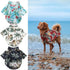 1 Pcs Hawaiian Pet Dog Polo T-Shirt, Coconut Tree Print Summer Shirt for Pets (4XL, Royal Blue)