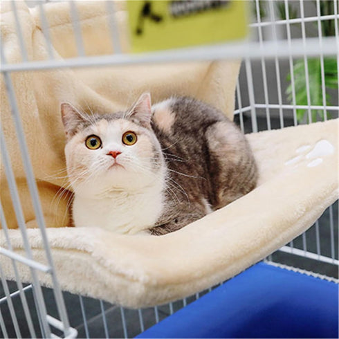 Hammock Cozy Hammock 18.5 12 Cat Bed, Warm and Plush Nap Mat, Warm Fleece Basket Cradle for Sunbathing Watching