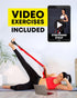 Stretching Strap with Loops - Non Elastic Stretch Band for Physical Therapy, Yoga, and Flexibility - Hamstring & Leg