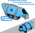 EMUST Dog Life Preserver - Flotation Vest for Swimming, Beach Boating for Small/Medium/Large Dogs, New Blue