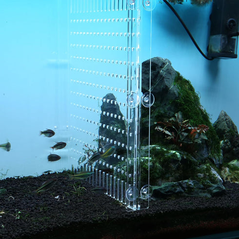 Aquarium Divider Clear, 10/15/20 Gallon Fish Tank Divider with Suction Cups (10 Gallon)