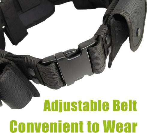 10 1 Set in Police Utility Belt Tactical Security Guard Duty Belt Versatile Military Modular Equipment System Molded