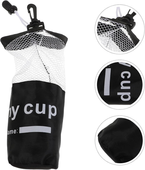 HANABASS Multifunctional Mesh Drawstring Stacking Cup Bag for Sport Stacking Games and Breathable Foldable Storage