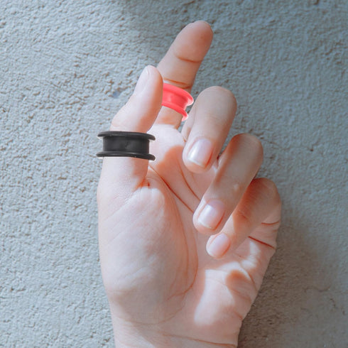 10pcs Silicone Scissor Finger Rings, Professional Shear Protectors for Hairdressing and Pet Grooming, Anti-skid Design