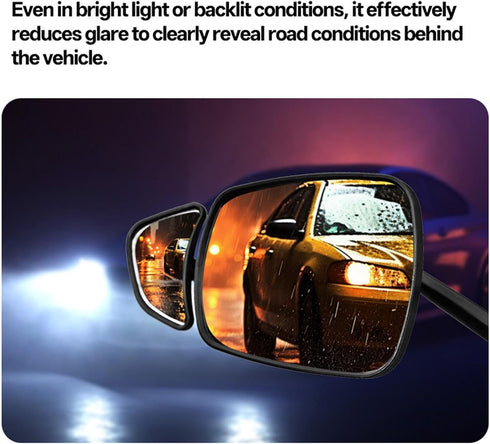 Generic Set, Bicycle Rearview Mirror Wide Vision Lens Handlebar Reflector, Anti Scratch Convex Cycling Safety View
